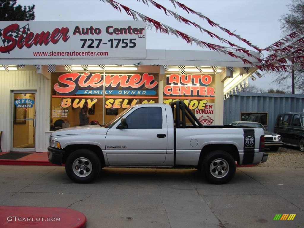 2001 Ram 1500 SLT Regular Cab - Bright Silver Metallic / Mist Gray photo #1