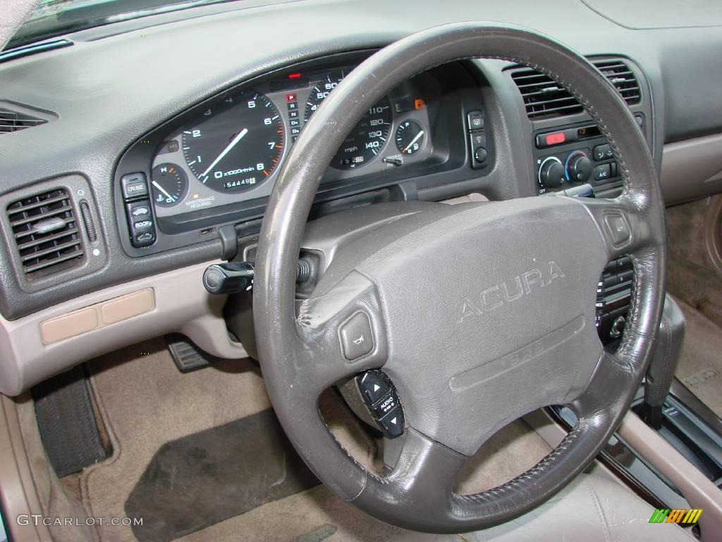 1995 Legend L Sedan - Canterbury Green Metallic / Parchment photo #18