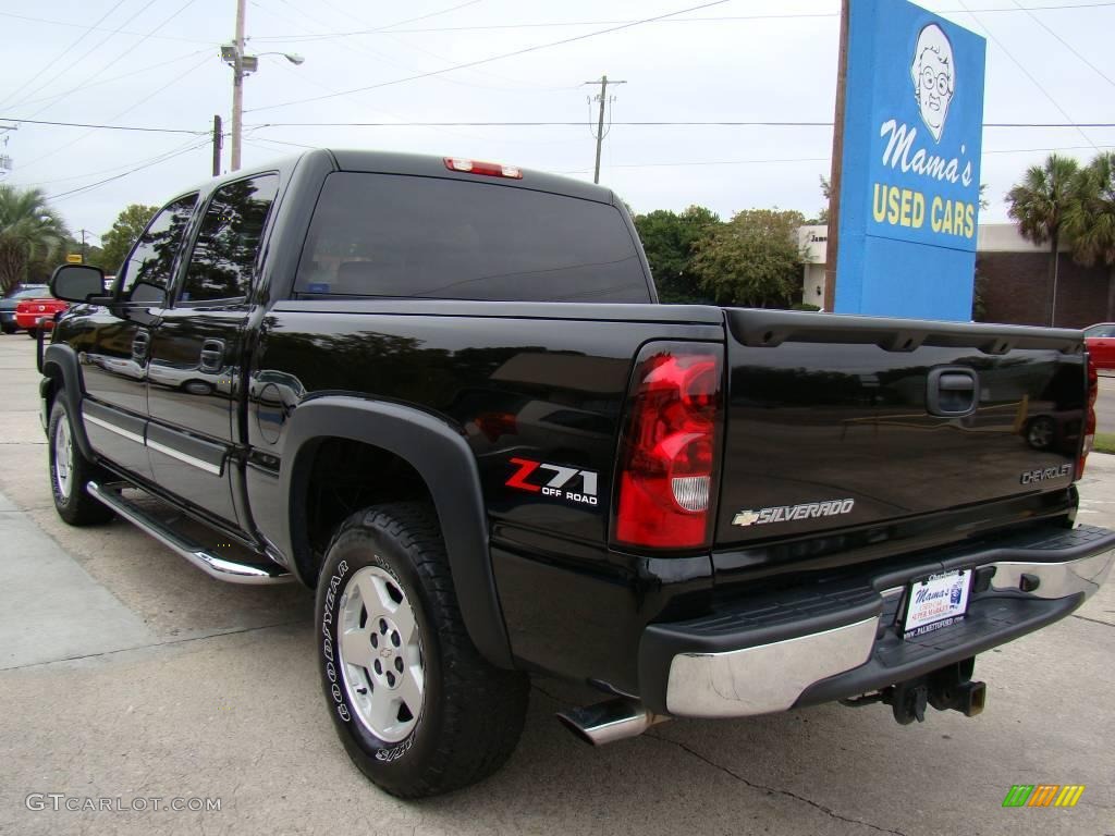 2004 Silverado 1500 Z71 Crew Cab 4x4 - Black / Tan photo #6