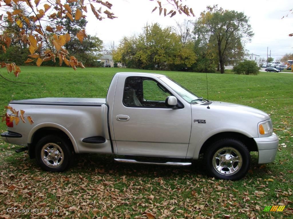 2003 F150 XLT Regular Cab - Silver Metallic / Medium Graphite Grey photo #6