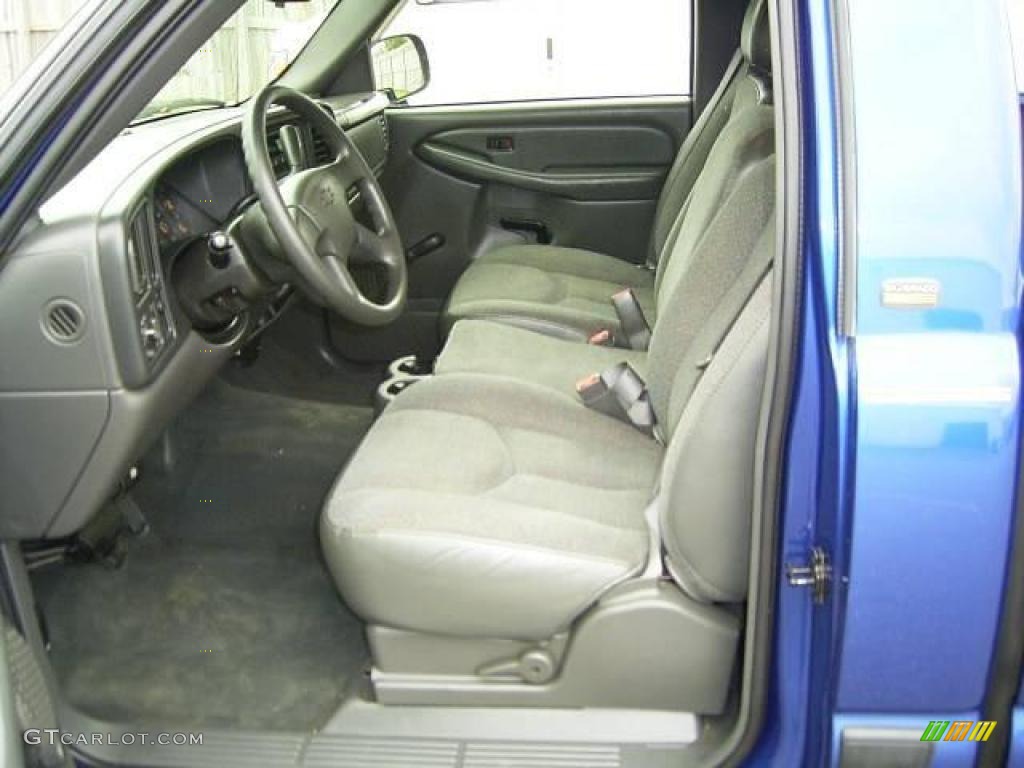 2003 Silverado 1500 LS Regular Cab - Arrival Blue Metallic / Dark Charcoal photo #23