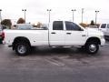 2007 Bright White Dodge Ram 3500 Sport Quad Cab 4x4 Dually  photo #1