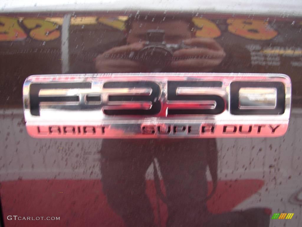 2005 F350 Super Duty Lariat Crew Cab 4x4 - Dark Stone Metallic / Tan photo #7