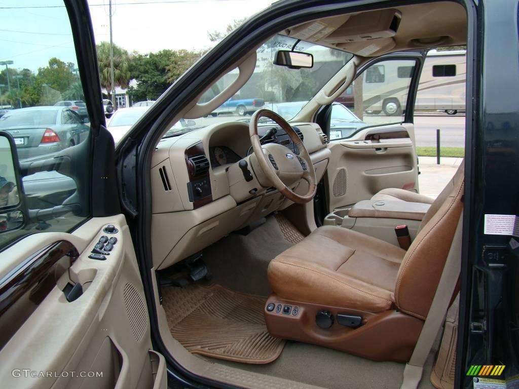 Castano Brown Leather Interior 2006 Ford F250 Super Duty King Ranch Crew Cab Photo #20762710