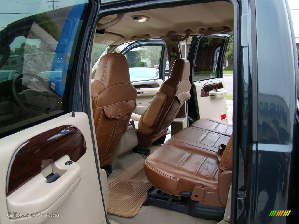 Castano Brown Leather Interior 2006 Ford F250 Super Duty King Ranch Crew Cab Photo #20762714
