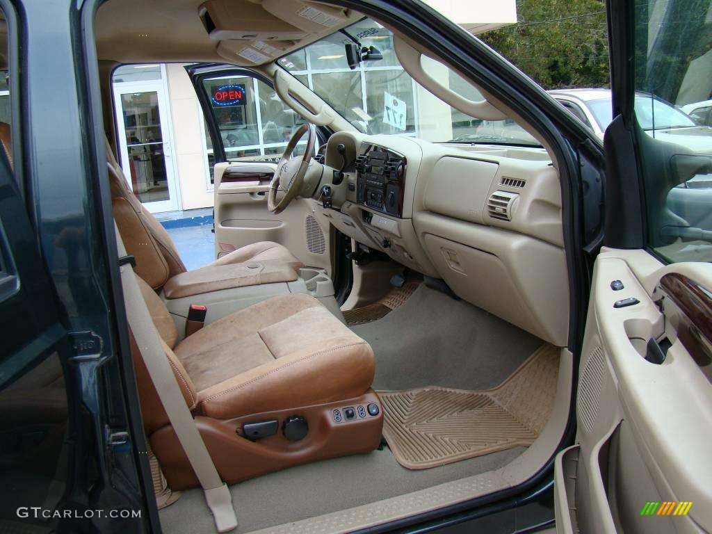 Castano Brown Leather Interior 2006 Ford F250 Super Duty King Ranch Crew Cab Photo #20762718
