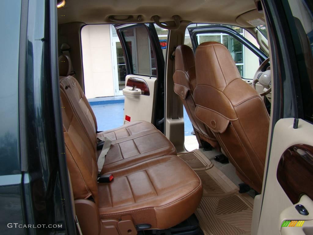 Castano Brown Leather Interior 2006 Ford F250 Super Duty King Ranch Crew Cab Photo #20762722