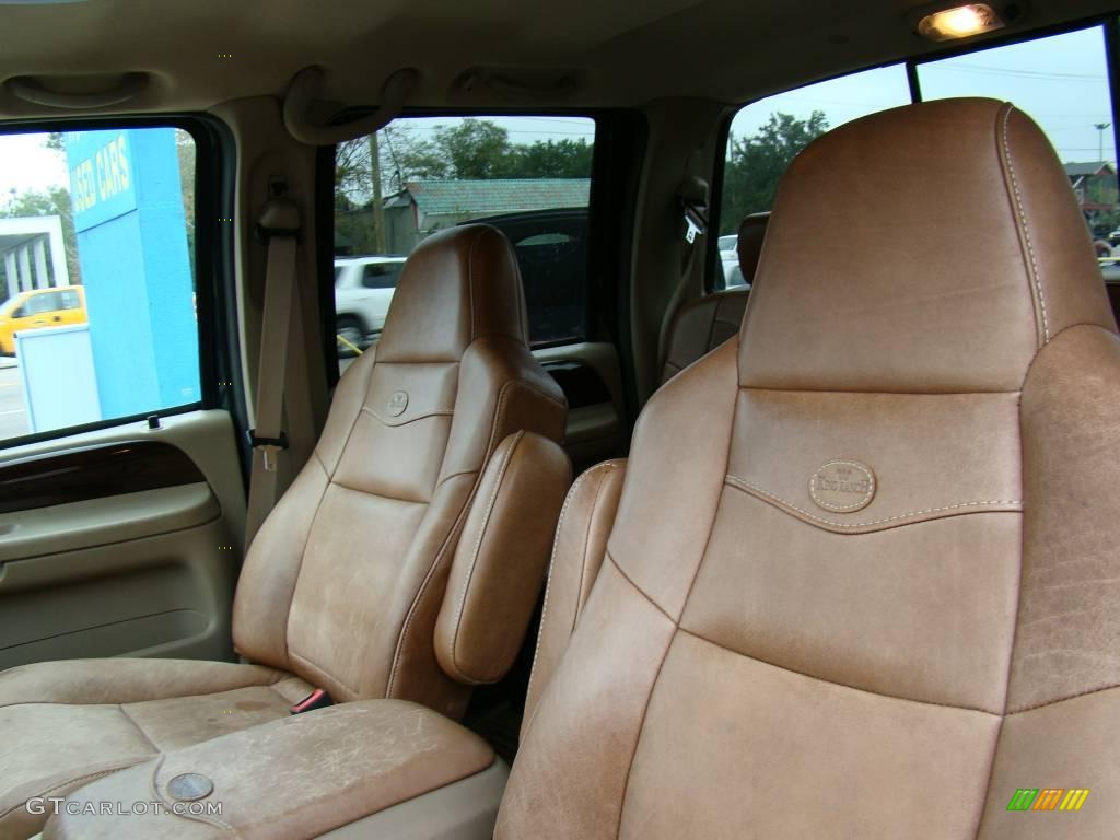 Castano Brown Leather Interior 2006 Ford F250 Super Duty King Ranch Crew Cab Photo #20762846
