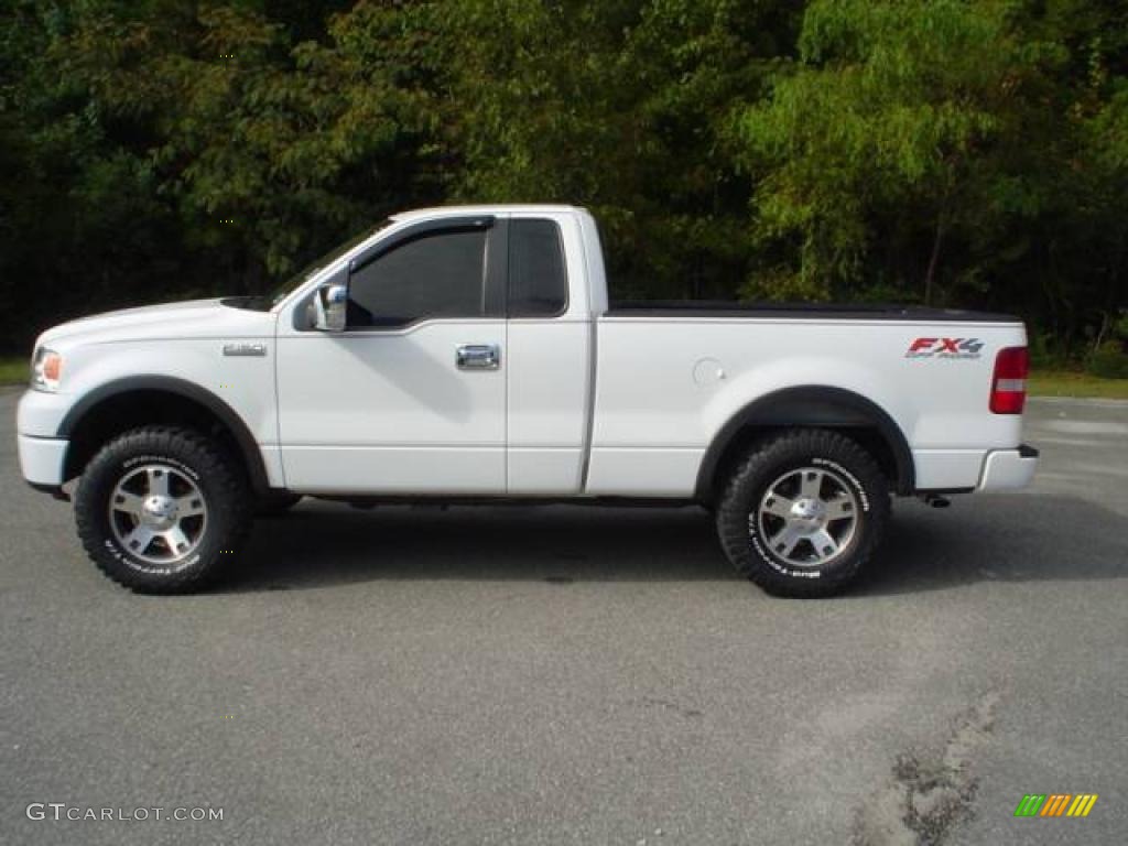 2008 F150 FX4 Regular Cab 4x4 - Oxford White / Medium/Dark Flint photo #8
