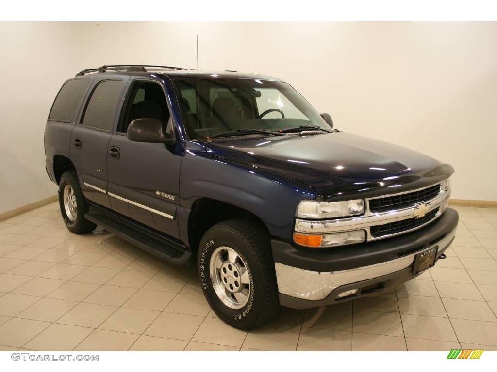 2002 Tahoe LS 4x4 - Indigo Blue Metallic / Graphite/Medium Gray photo #1