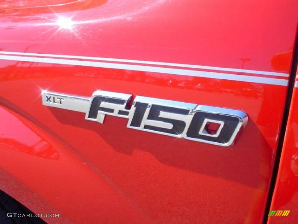 2009 F150 XLT Regular Cab - Bright Red / Stone/Medium Stone photo #13