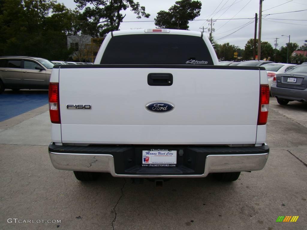 2006 F150 Lariat SuperCrew 4x4 - Oxford White / Black photo #7