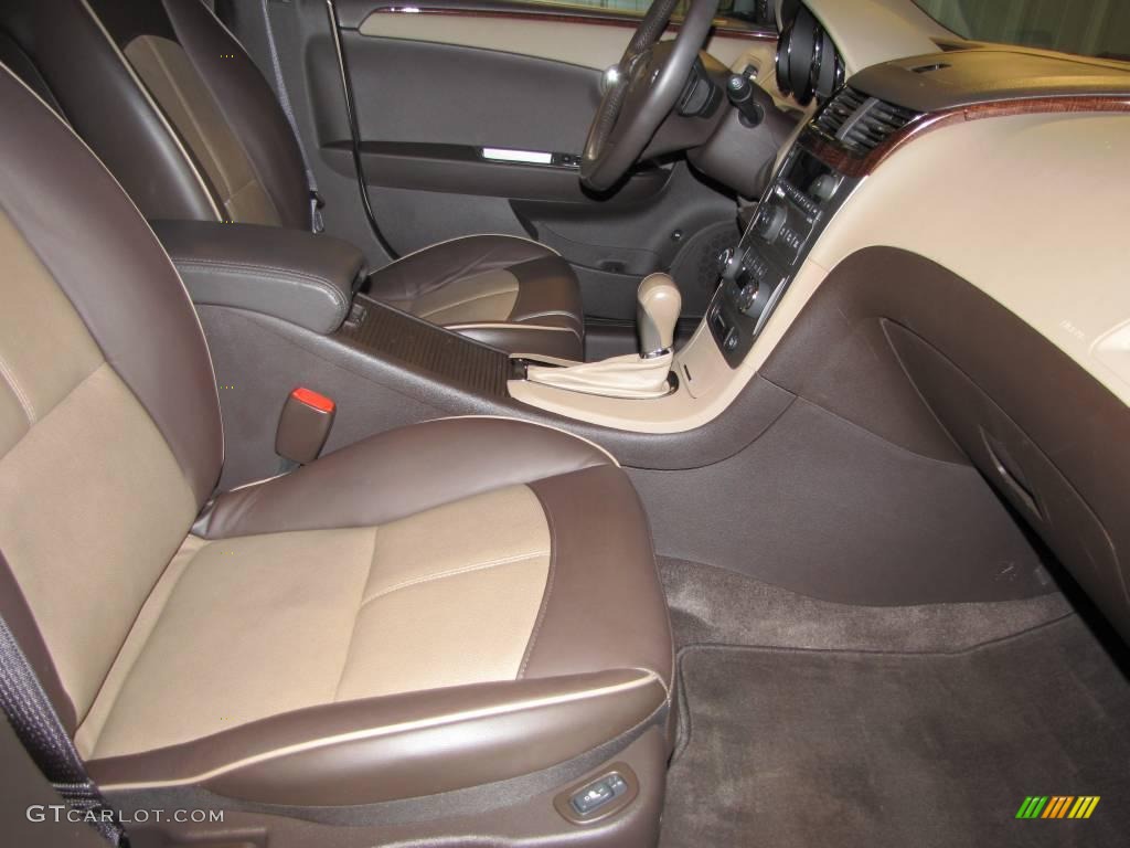 2008 Malibu LTZ Sedan - Dark Gray Metallic / Cocoa/Cashmere Beige photo #12