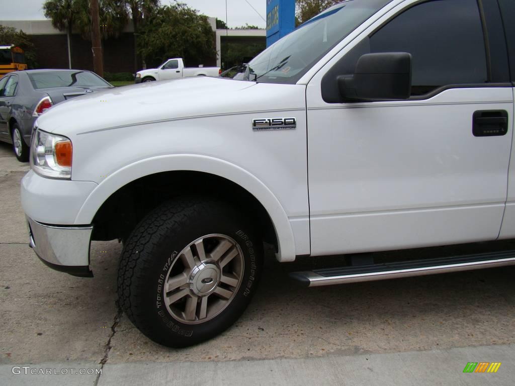 2006 F150 Lariat SuperCrew 4x4 - Oxford White / Black photo #25