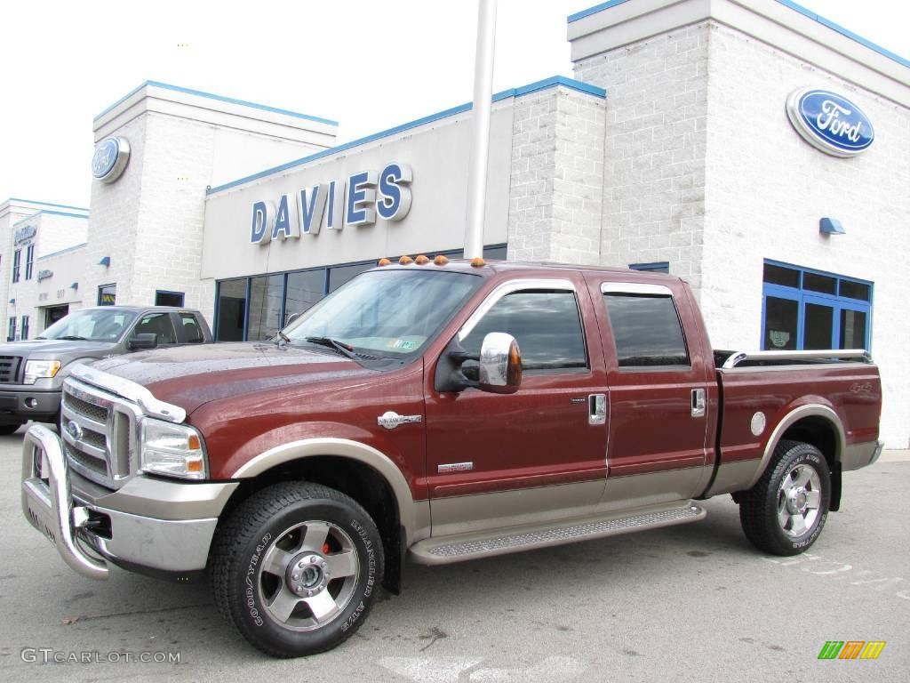 2006 F250 Super Duty King Ranch Crew Cab 4x4 - Dark Copper Metallic / Castano Brown Leather photo #1