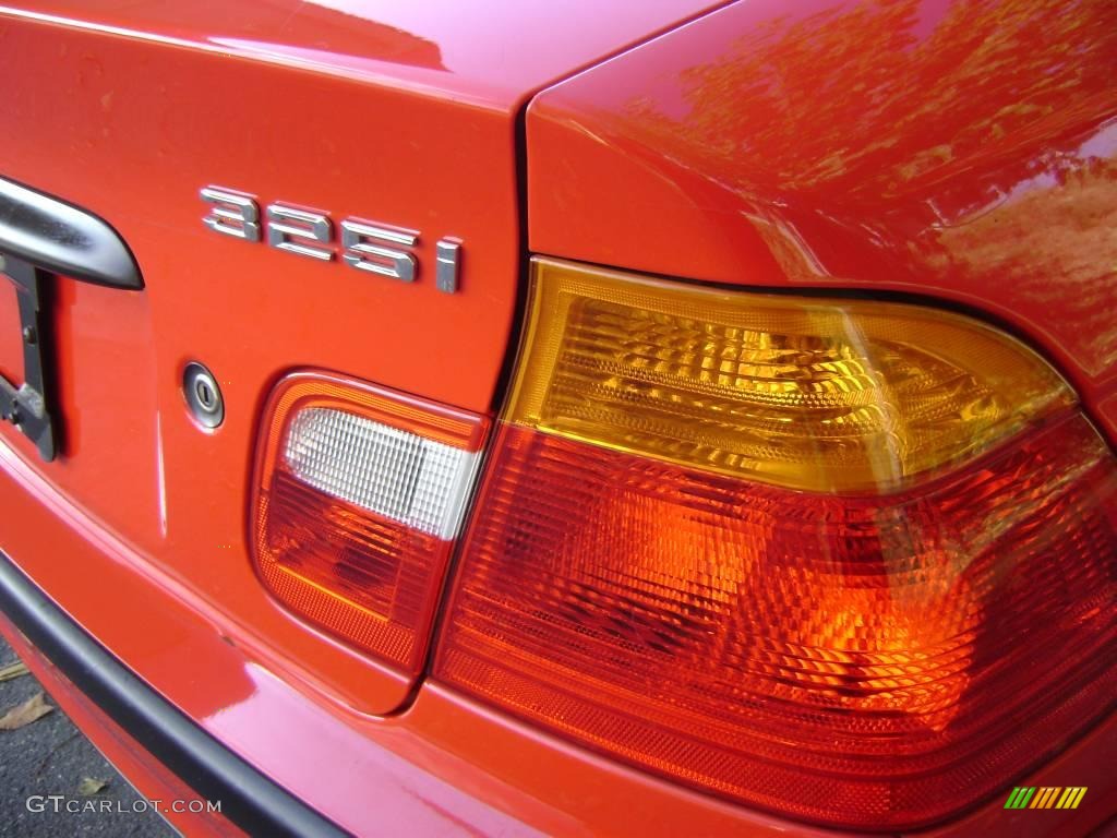 2001 3 Series 325i Sedan - Bright Red / Sand photo #6