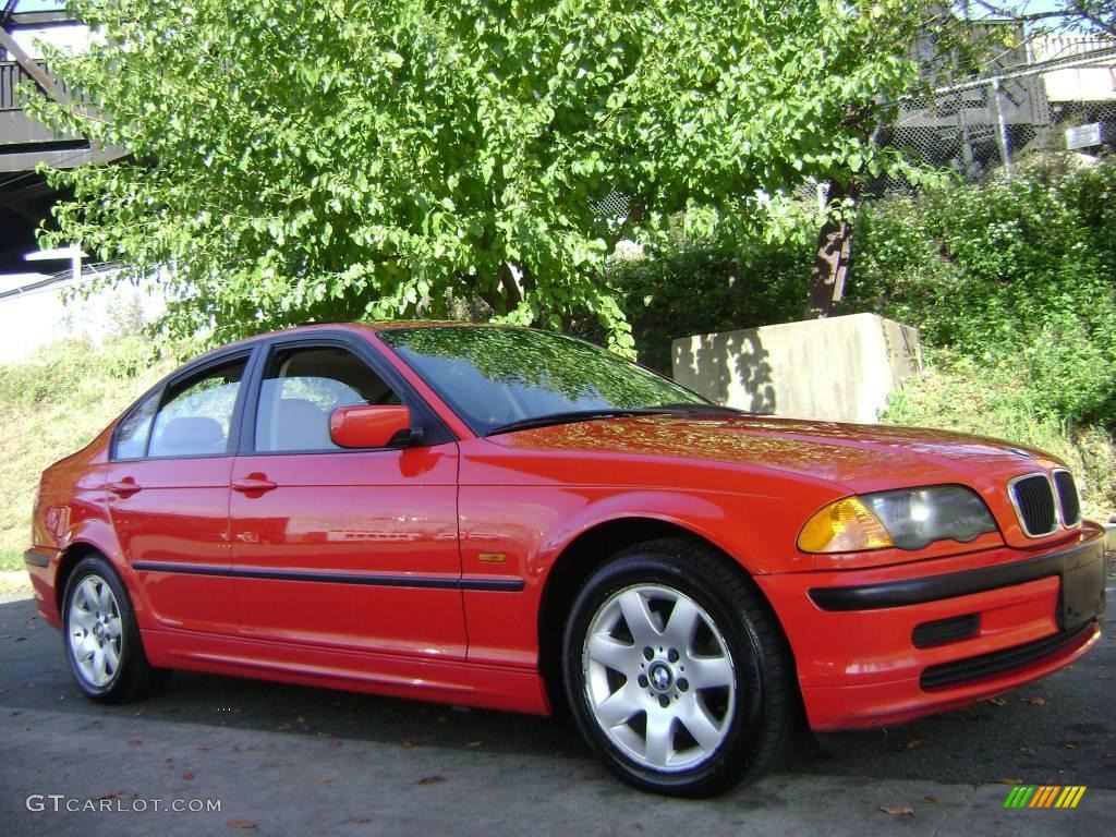 2001 3 Series 325i Sedan - Bright Red / Sand photo #36
