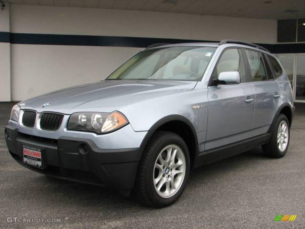 2004 X3 2.5i - Blue Water Metallic / Sand Beige photo #1