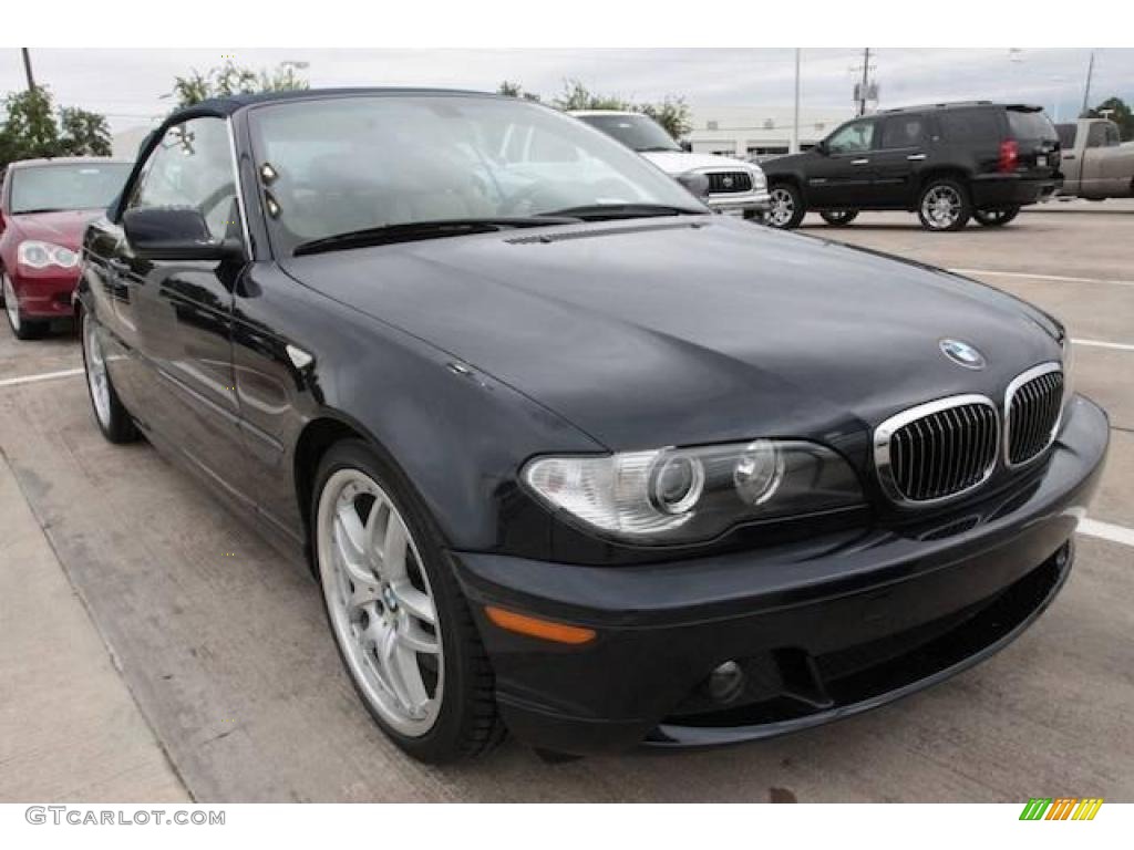 2005 3 Series 330i Convertible - Jet Black / Black photo #1