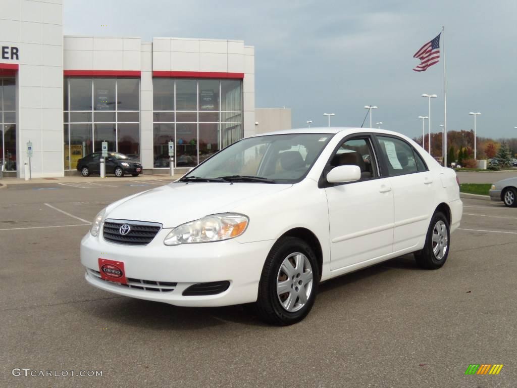 2005 Corolla LE - Super White / Light Gray photo #1