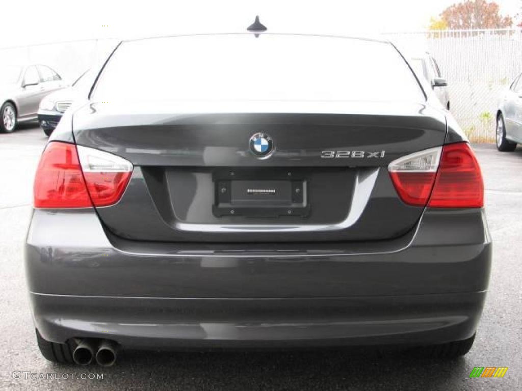 2007 3 Series 328xi Sedan - Sparkling Graphite Metallic / Black photo #4