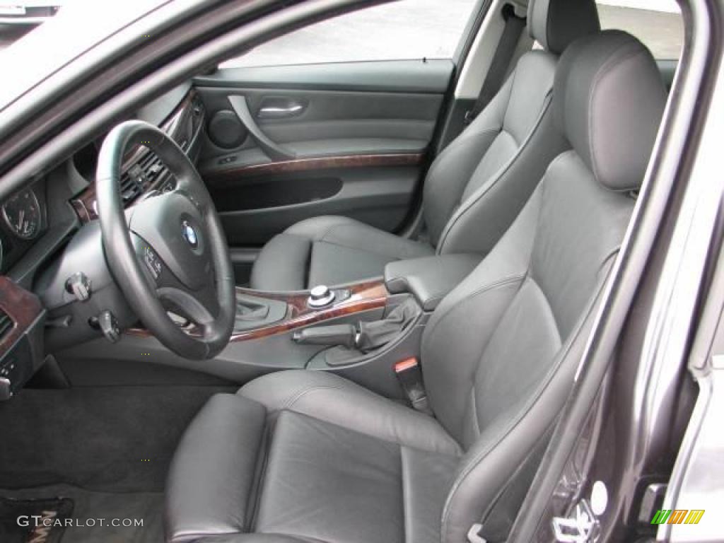 2007 3 Series 328xi Sedan - Sparkling Graphite Metallic / Black photo #9