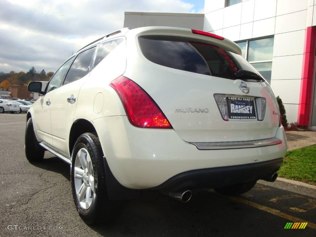 2006 Murano S AWD - Glacier Pearl / Cafe Latte photo #8