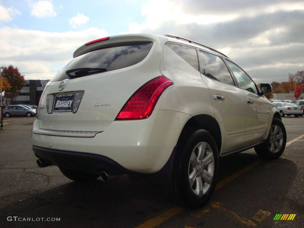 2006 Murano S AWD - Glacier Pearl / Cafe Latte photo #10