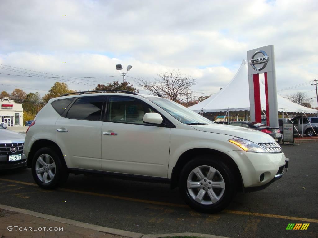 2006 Murano S AWD - Glacier Pearl / Cafe Latte photo #13