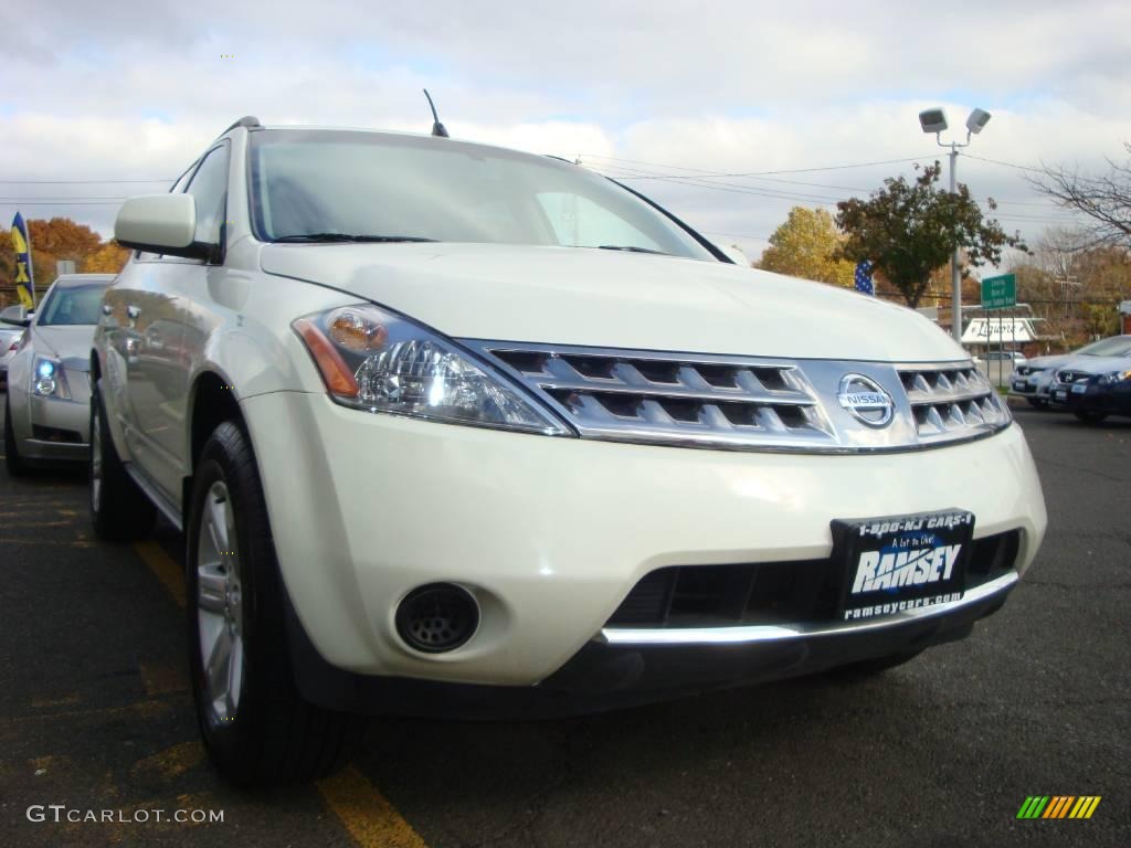 2006 Murano S AWD - Glacier Pearl / Cafe Latte photo #15