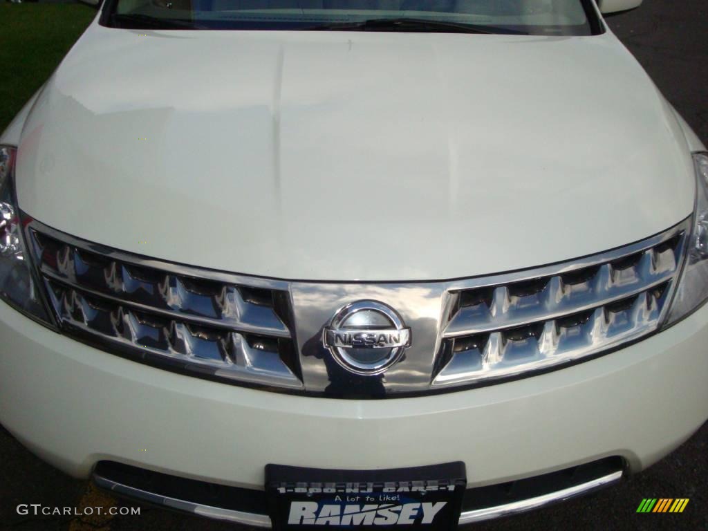 2006 Murano S AWD - Glacier Pearl / Cafe Latte photo #16