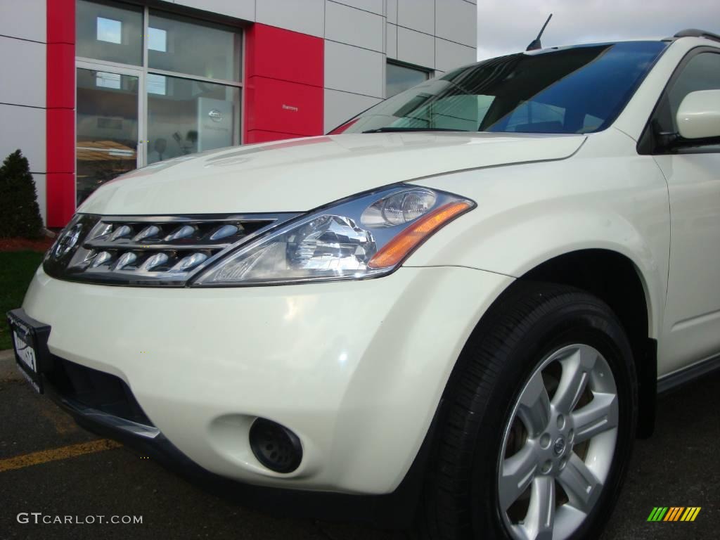 2006 Murano S AWD - Glacier Pearl / Cafe Latte photo #17