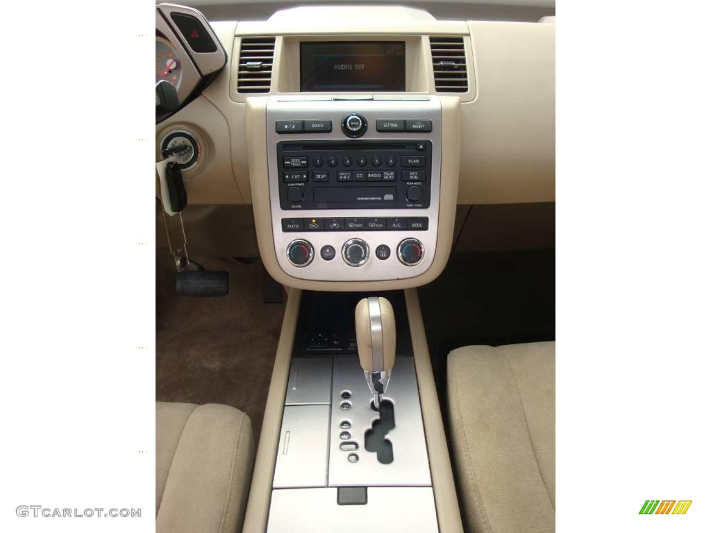 2006 Murano S AWD - Glacier Pearl / Cafe Latte photo #37