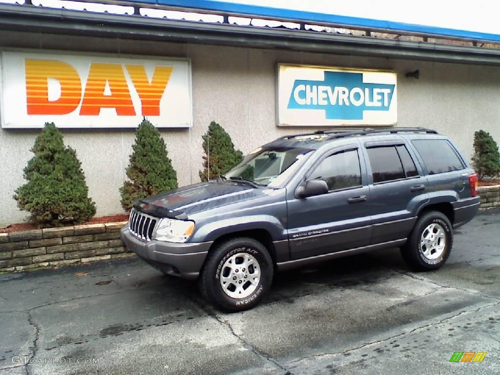 2001 Grand Cherokee Laredo 4x4 - Steel Blue Pearl / Sandstone photo #1