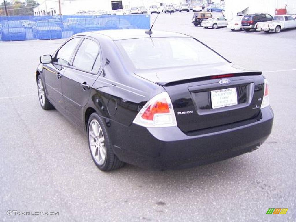 2008 Fusion SE - Black Ebony / Charcoal Black photo #2