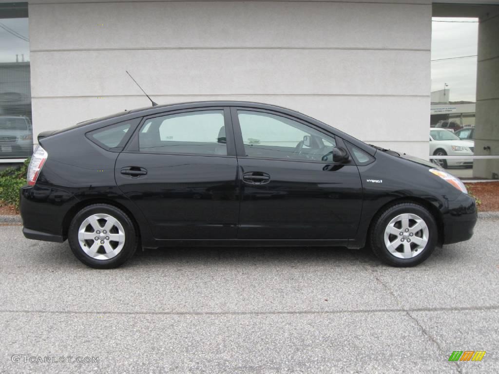 2007 Prius Hybrid - Black / Dark Gray photo #2