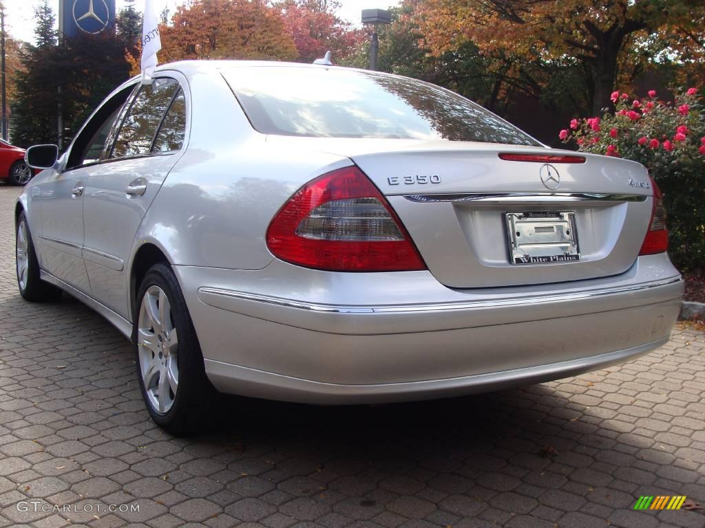 2008 E 350 4Matic Sedan - Iridium Silver Metallic / Black photo #6