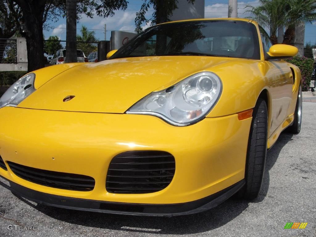 2002 911 Turbo Coupe - Speed Yellow / Black photo #5