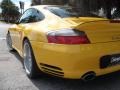 2002 Speed Yellow Porsche 911 Turbo Coupe  photo #9