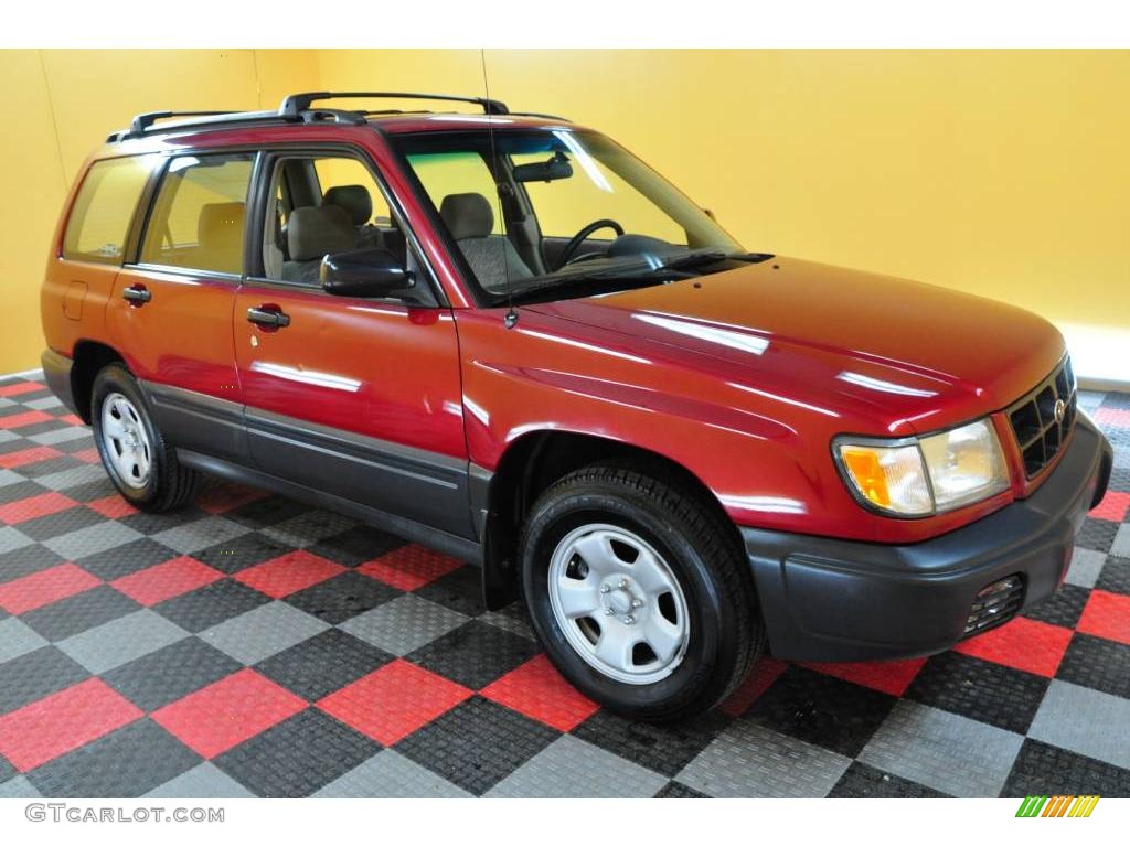 1998 Forester L - Rio Red / Beige photo #1