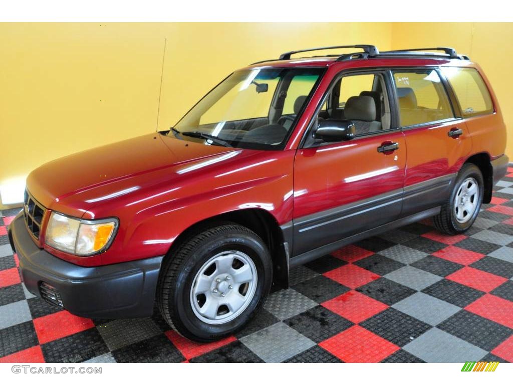 1998 Forester L - Rio Red / Beige photo #3