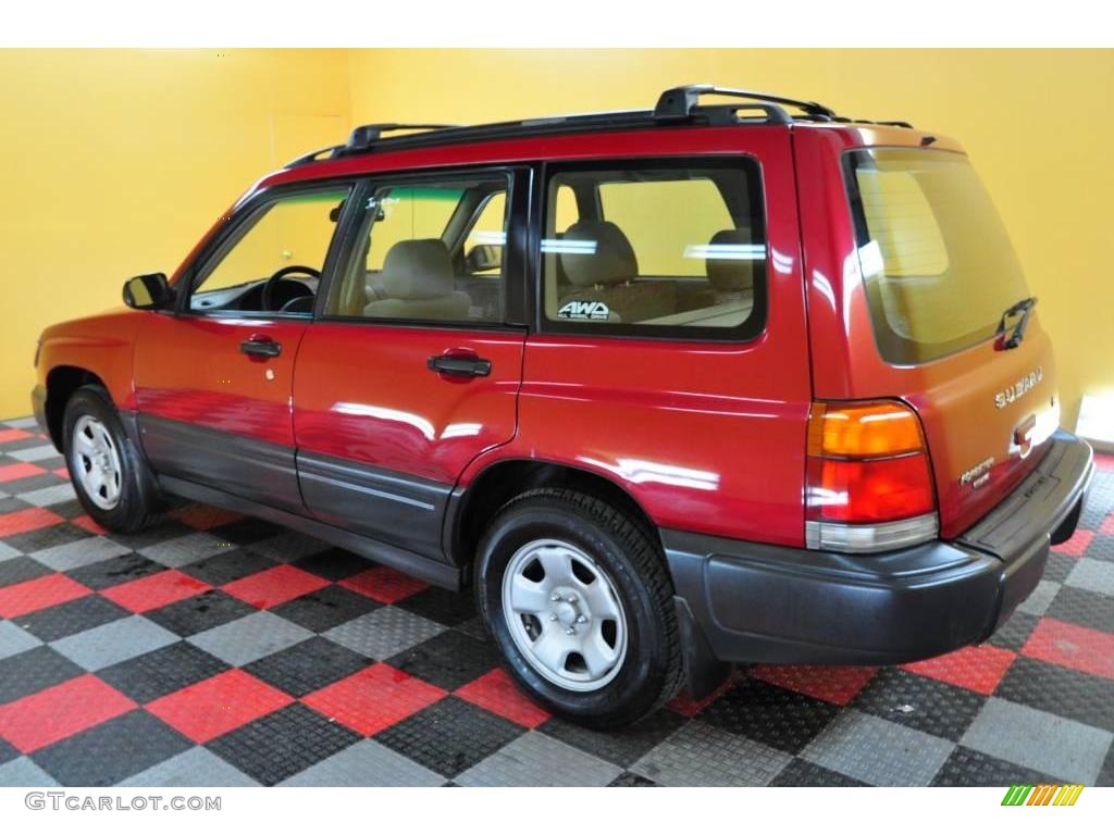 1998 Forester L - Rio Red / Beige photo #4