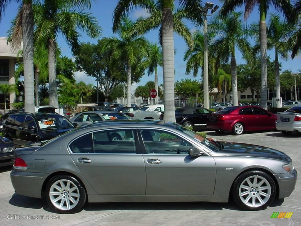 2005 7 Series 745Li Sedan - Sterling Grey Metallic / Basalt Grey/Flannel Grey photo #2