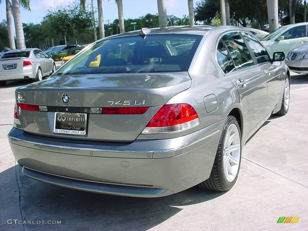 2005 7 Series 745Li Sedan - Sterling Grey Metallic / Basalt Grey/Flannel Grey photo #3