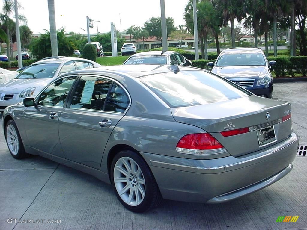 2005 7 Series 745Li Sedan - Sterling Grey Metallic / Basalt Grey/Flannel Grey photo #6