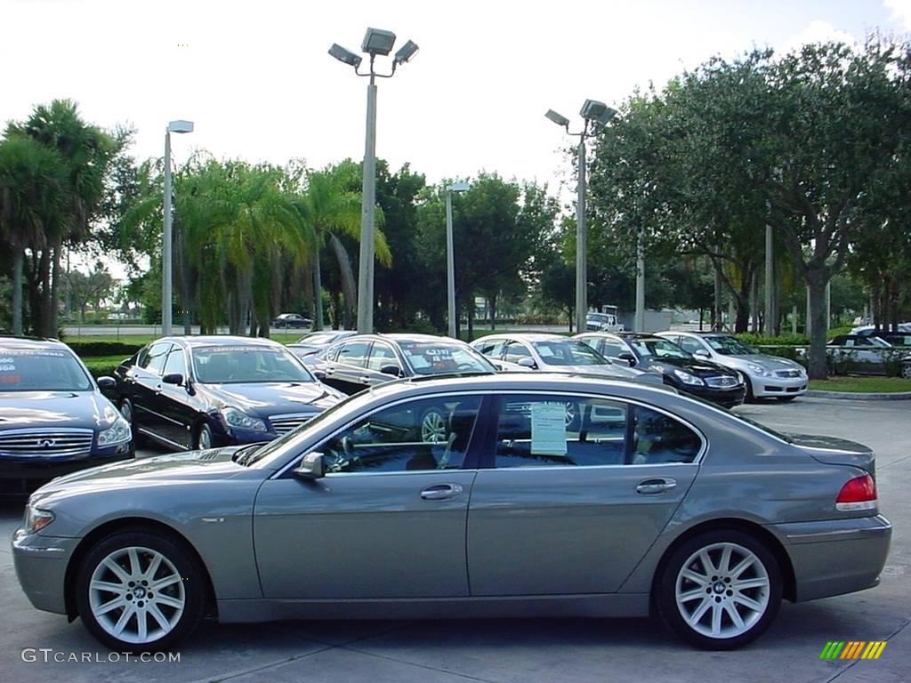 2005 7 Series 745Li Sedan - Sterling Grey Metallic / Basalt Grey/Flannel Grey photo #7