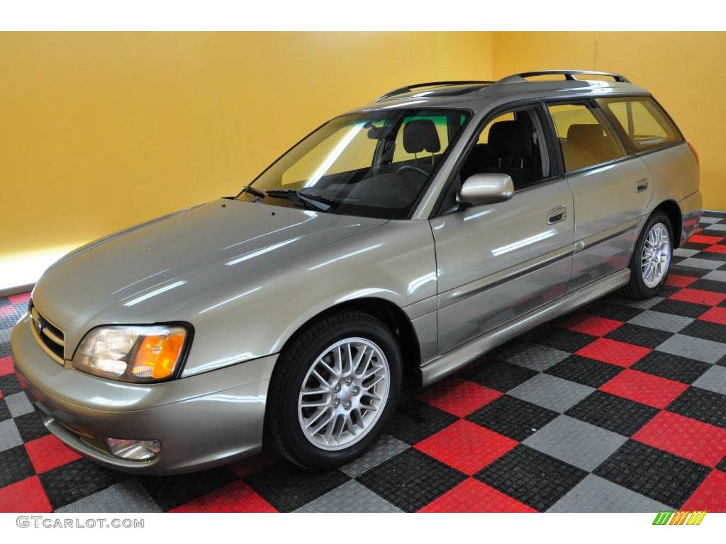 2002 Legacy GT Wagon - Titanium Pearl / Dark Gray photo #3