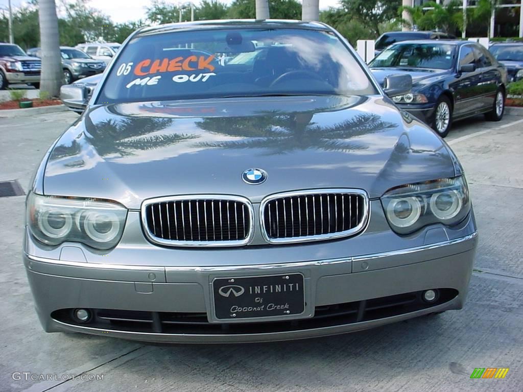 2005 7 Series 745Li Sedan - Sterling Grey Metallic / Basalt Grey/Flannel Grey photo #9