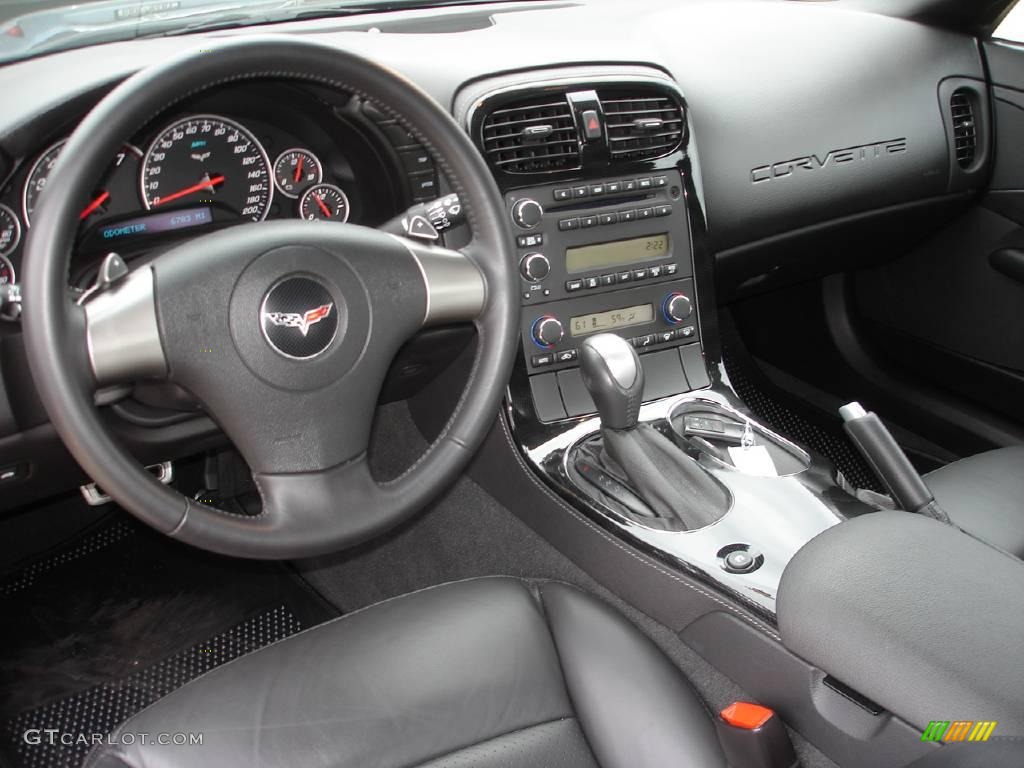 2008 Corvette Coupe - Black / Ebony photo #7