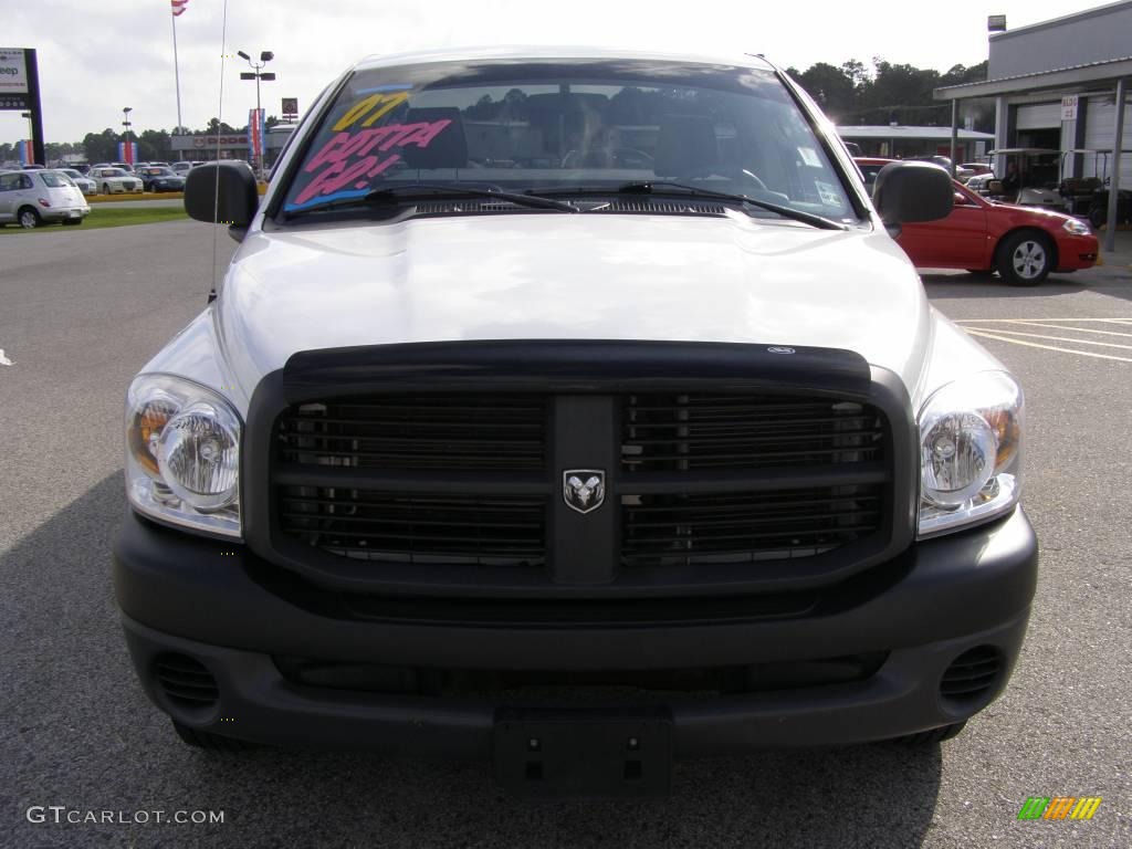 2007 Ram 1500 ST Regular Cab - Bright White / Medium Slate Gray photo #8